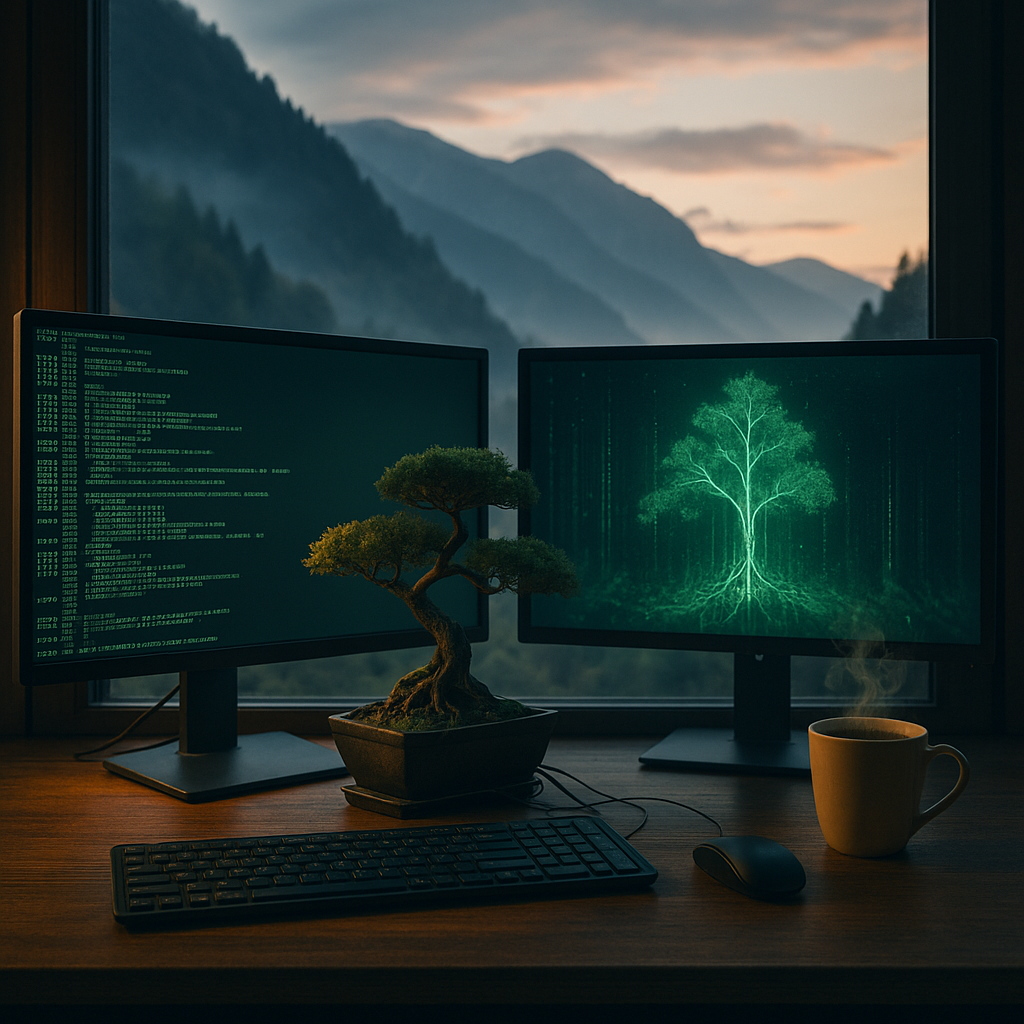 Visionary's workstation: where code becomes forest